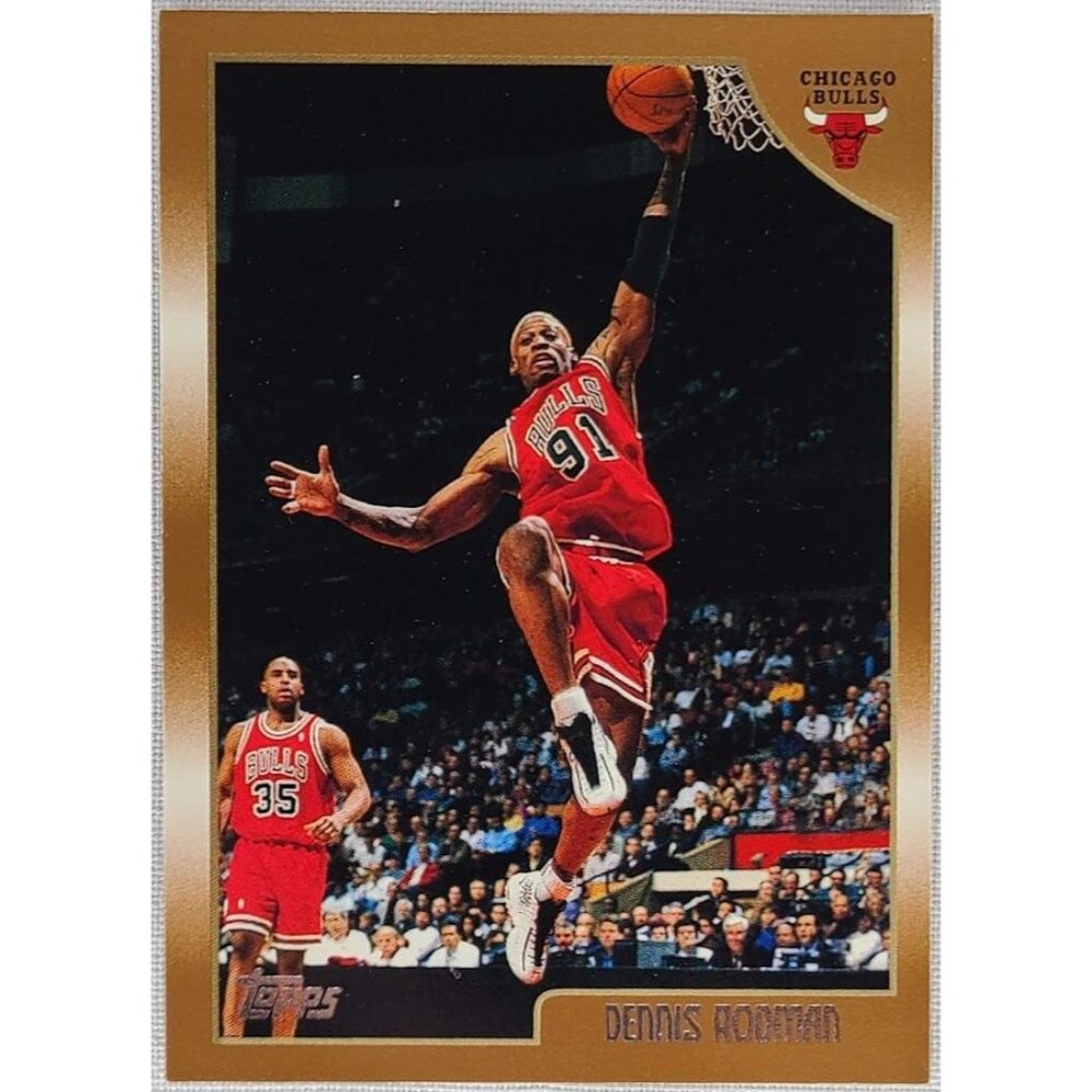 1998-99 Topps NBA Basketball #109 Dennis Rodman Chicago Bulls - Picture 1 of 4